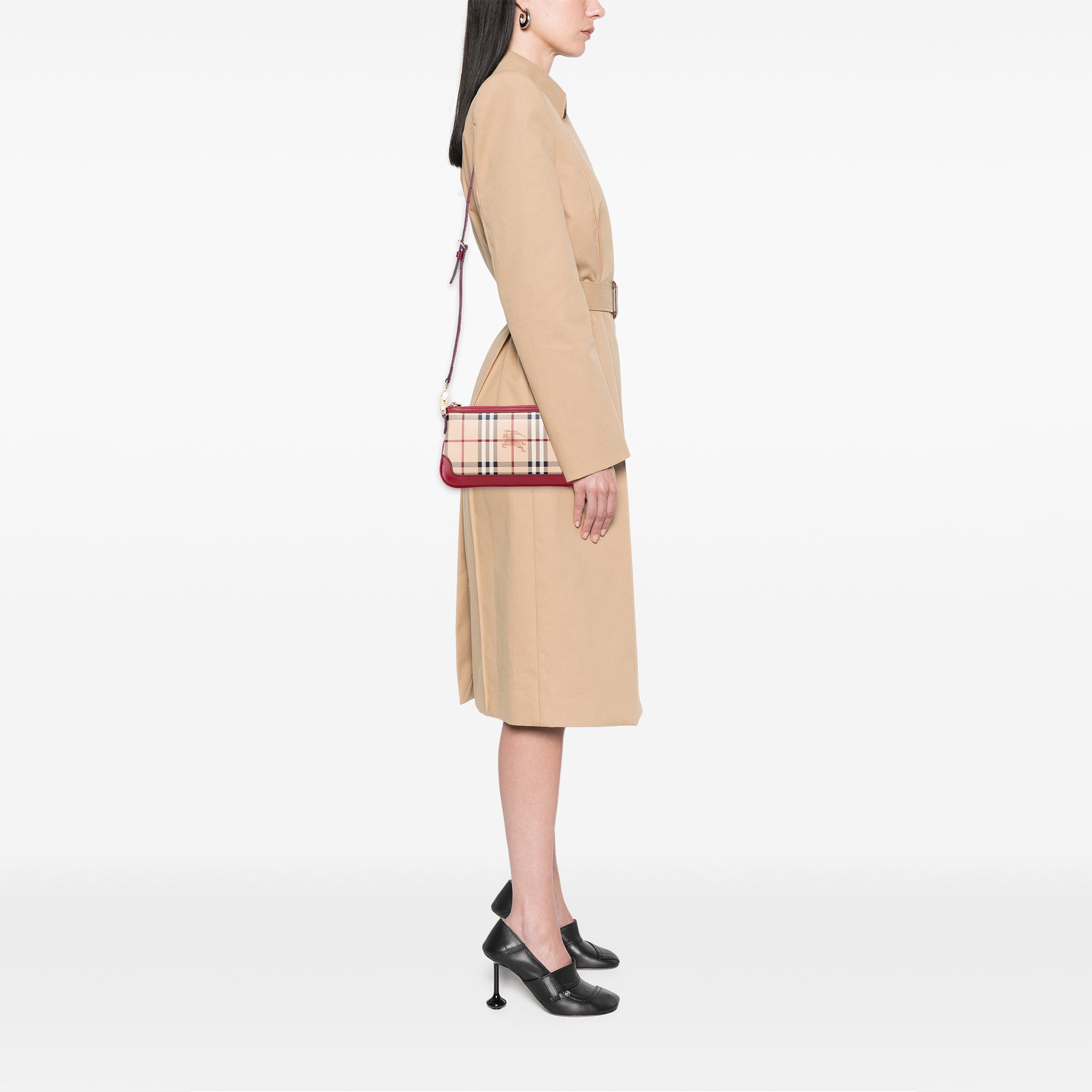 Haymarket Check Coated Canvas Peyton Crossbody