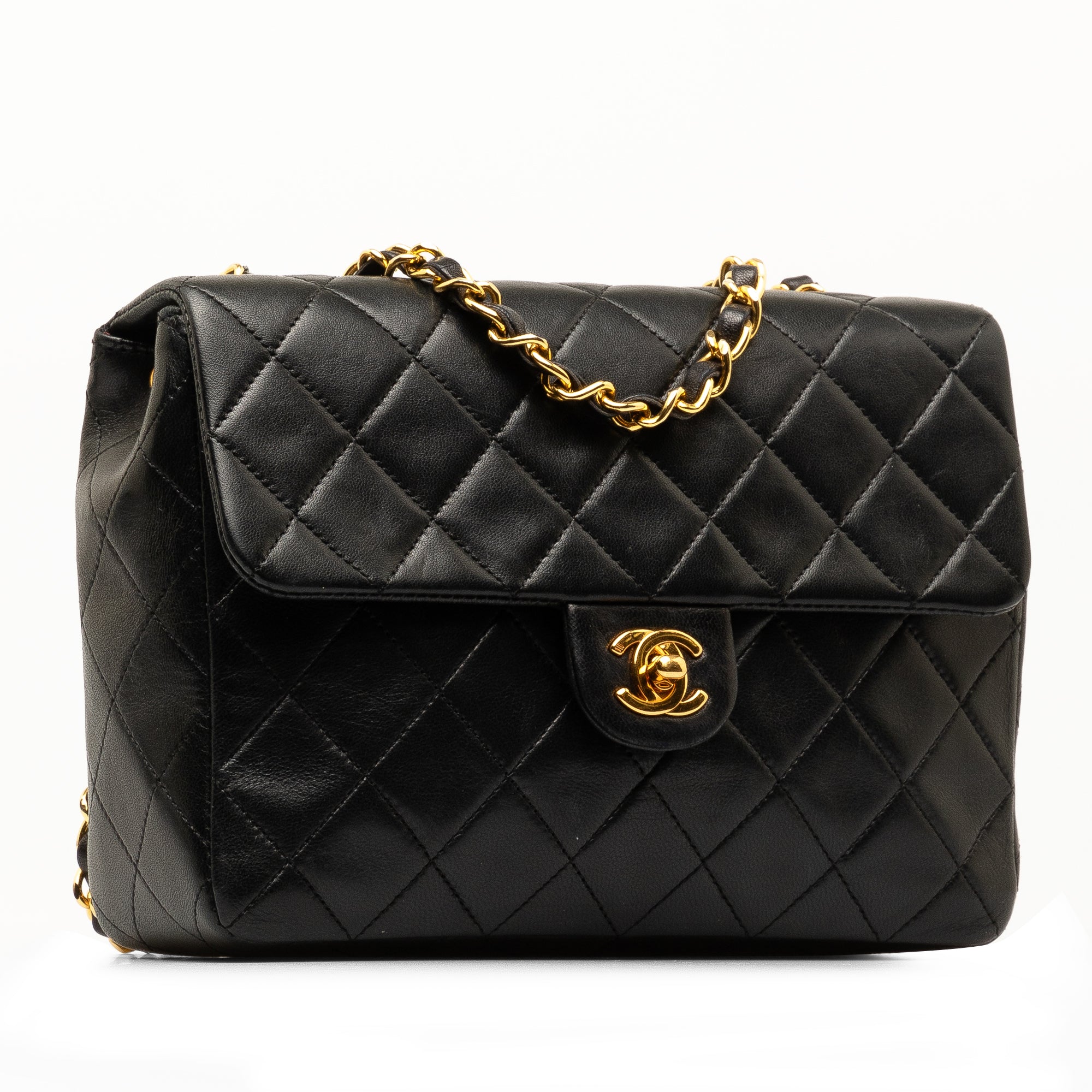 Square Classic Quilted Lambskin Flap_1