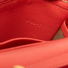 Frame Leather Wallet on Chain
