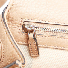 Small Leather Bamboo Daily Satchel