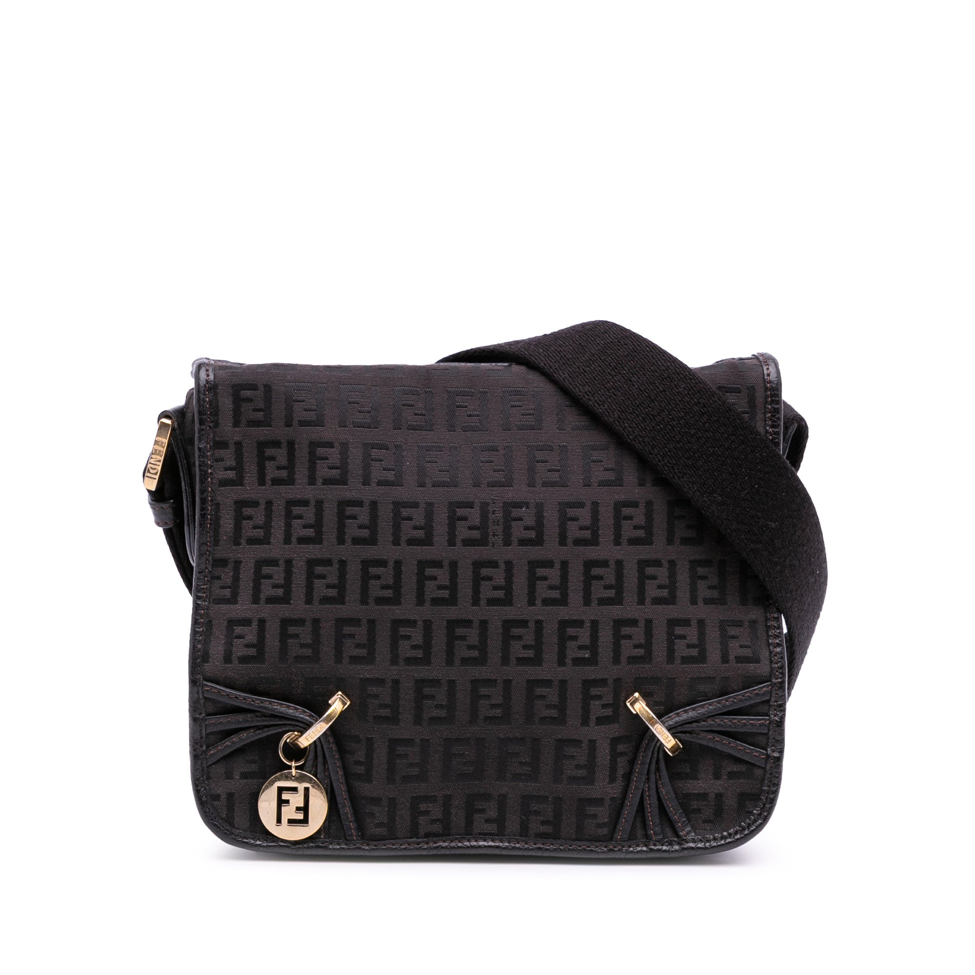 Small Zucchino Canvas F Charm Crossbody