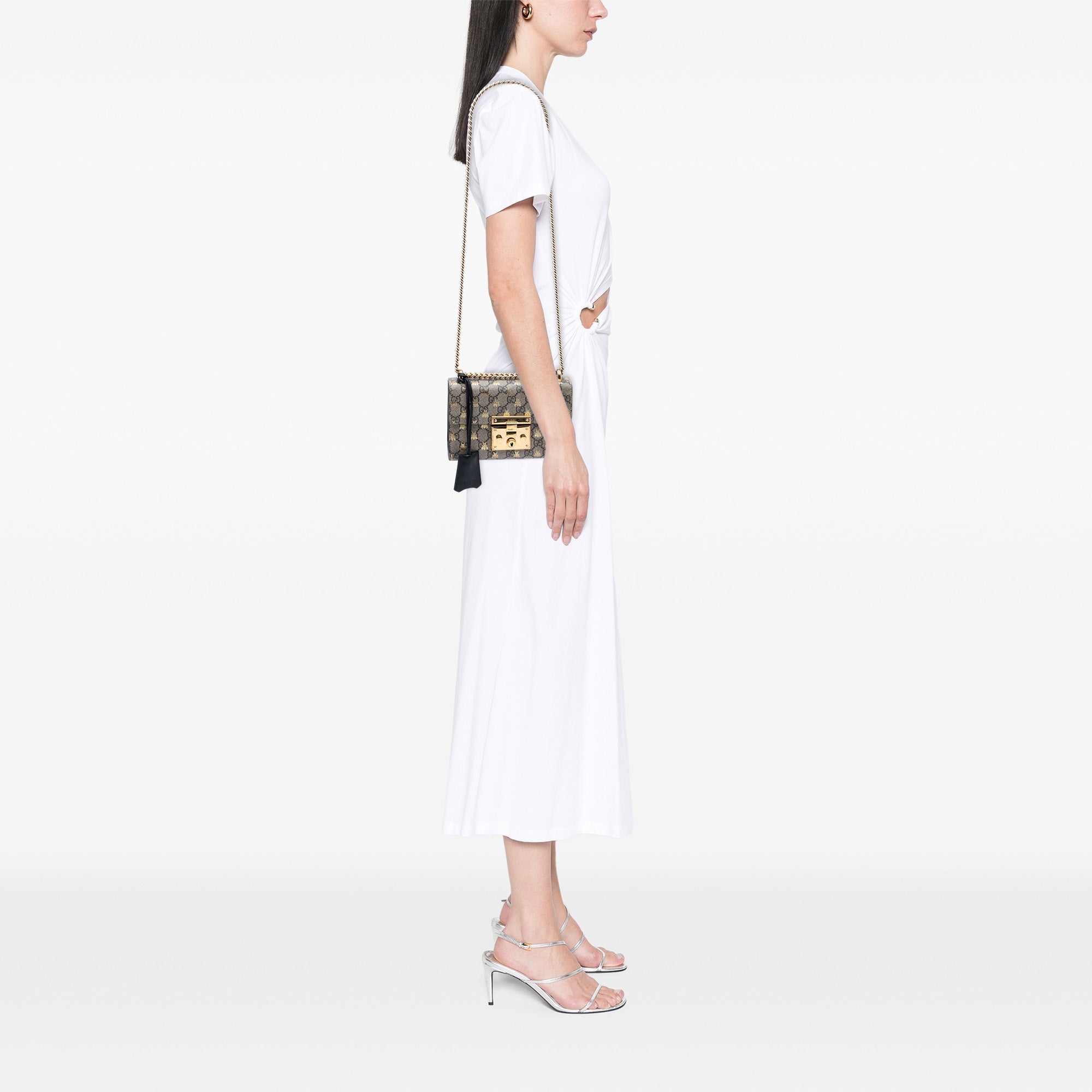 Small GG Supreme Bee Padlock Crossbody