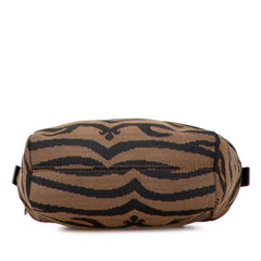 Zebra Print Canvas Handbag