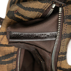 Zebra Print Canvas Handbag