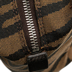 Zebra Print Canvas Handbag