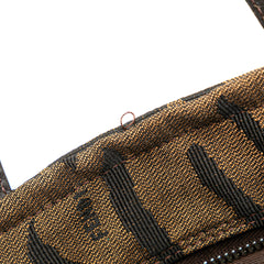 Zebra Print Canvas Handbag