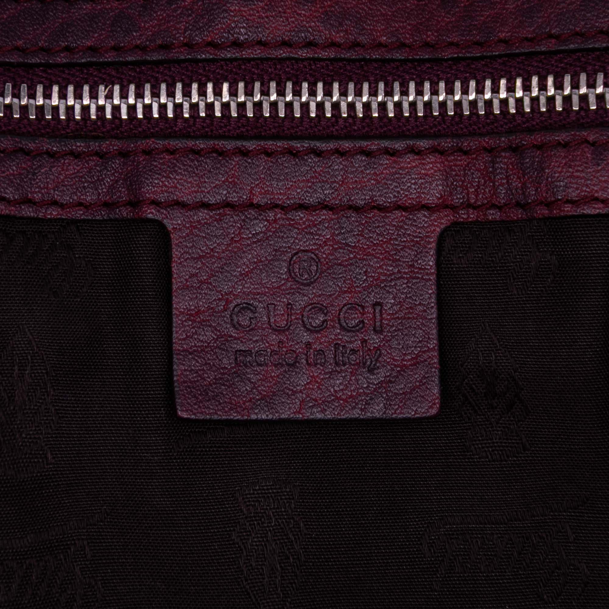 Large GG Canvas Bamboo Bar Tote