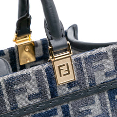 Small FF Embroidered Chenille Sunshine Shopper Tote