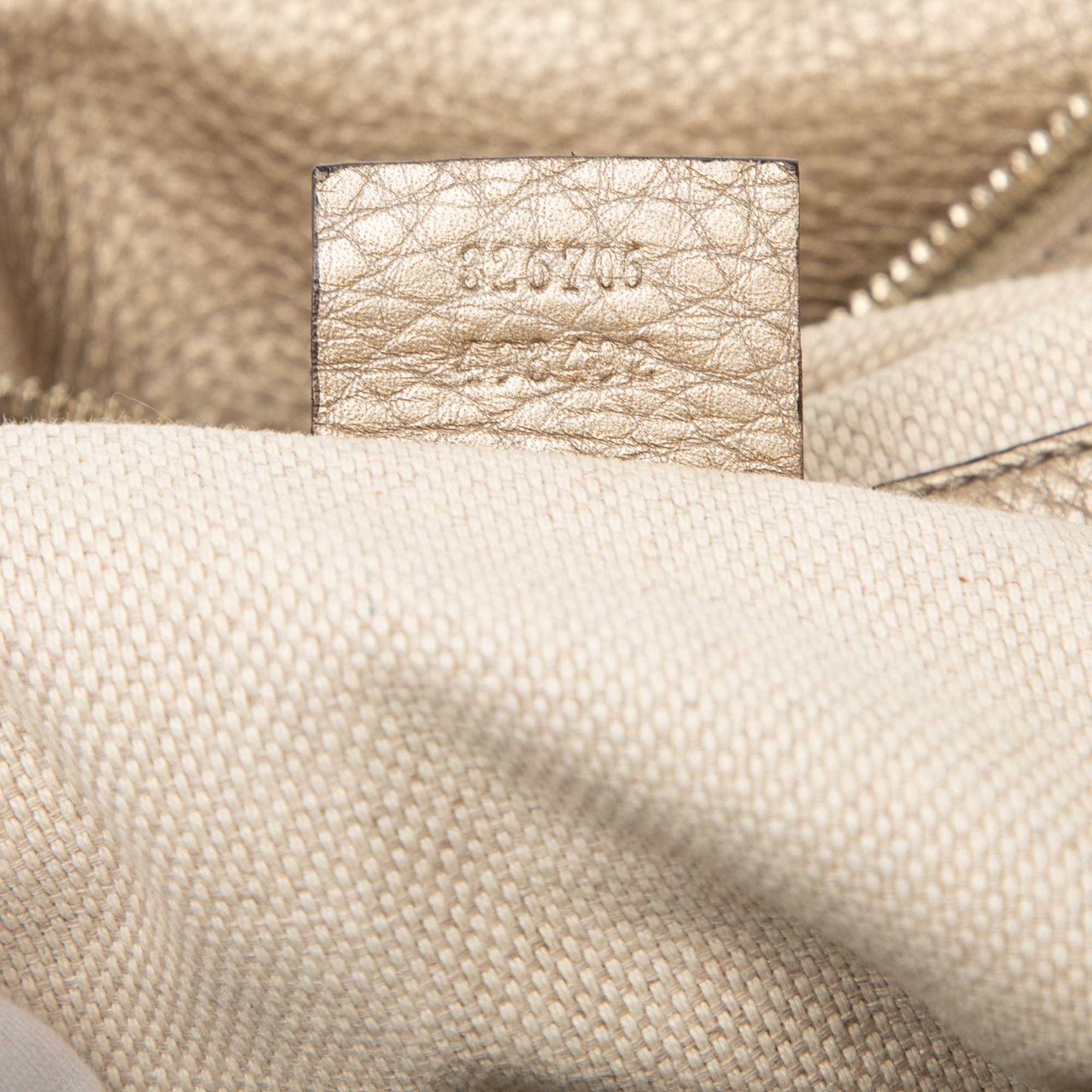 Metallic Leather Soho Shoulder Bag