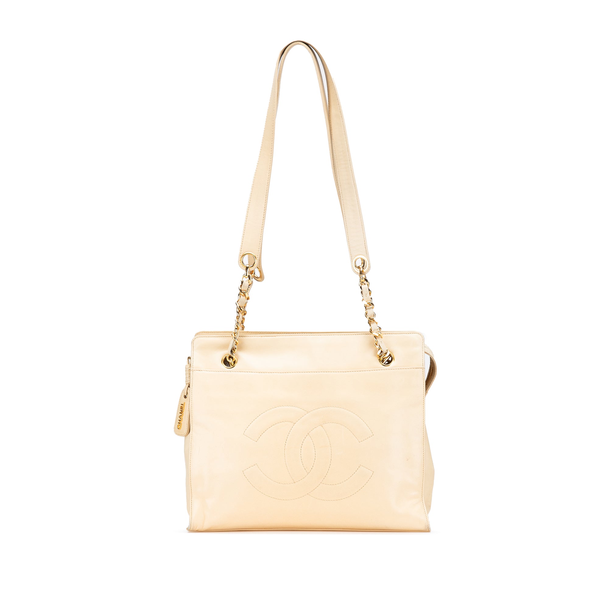 CC Lambskin Chain Tote