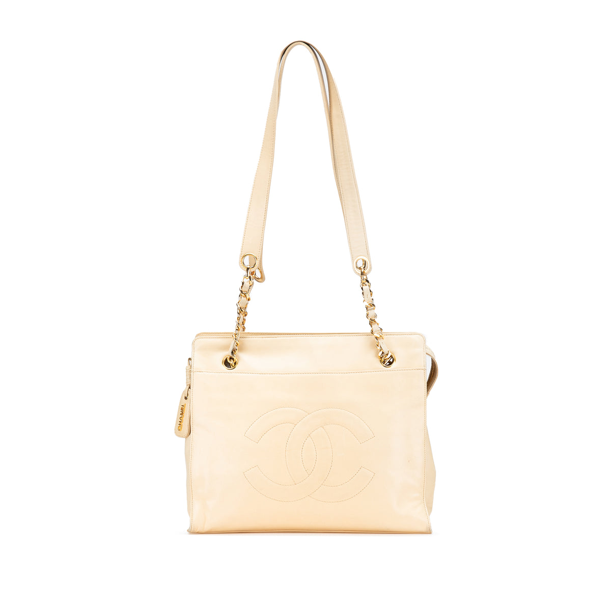 CC Lambskin Chain Tote