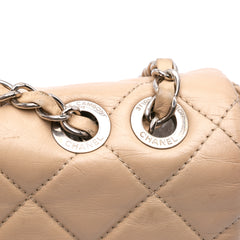 CC Bicolor Quilted Calfskin and Caviar Single Flap