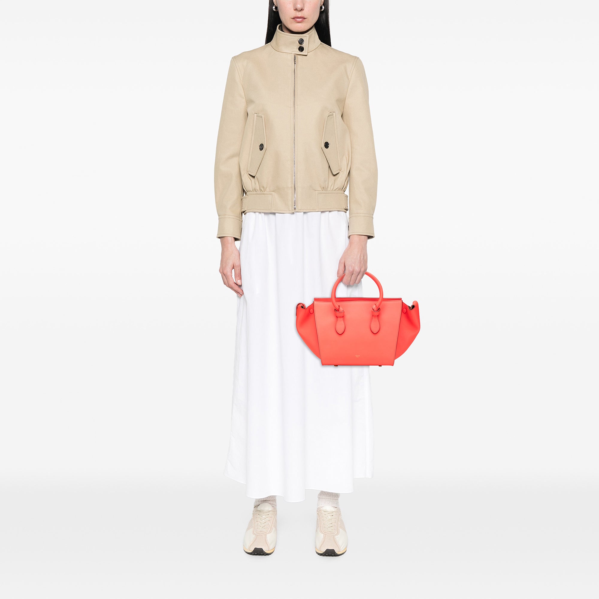 Medium Smooth Calfskin Tie Knot Tote