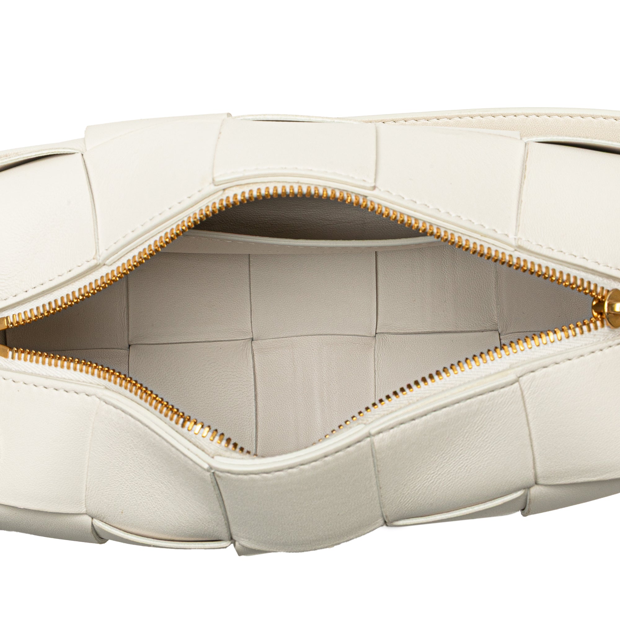 Small Lambskin Intrecciato Brick Cassette