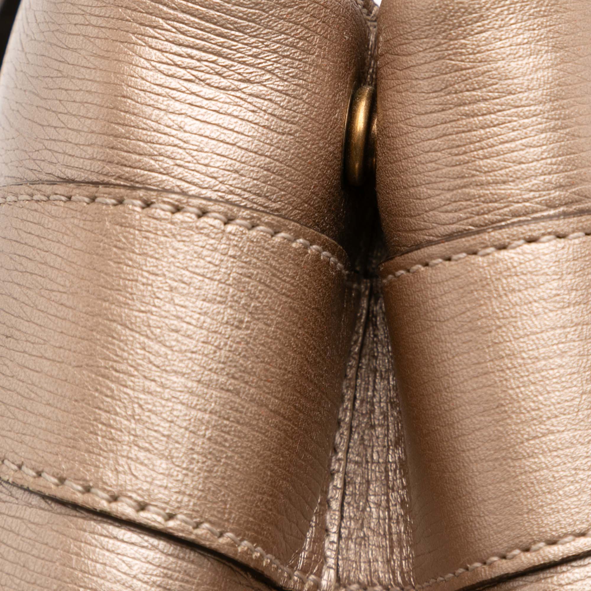 Leather Bright Bit Satchel