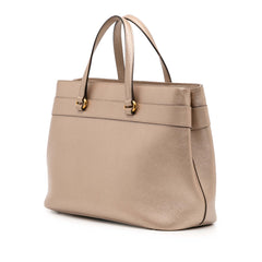 Leather Bright Bit Satchel