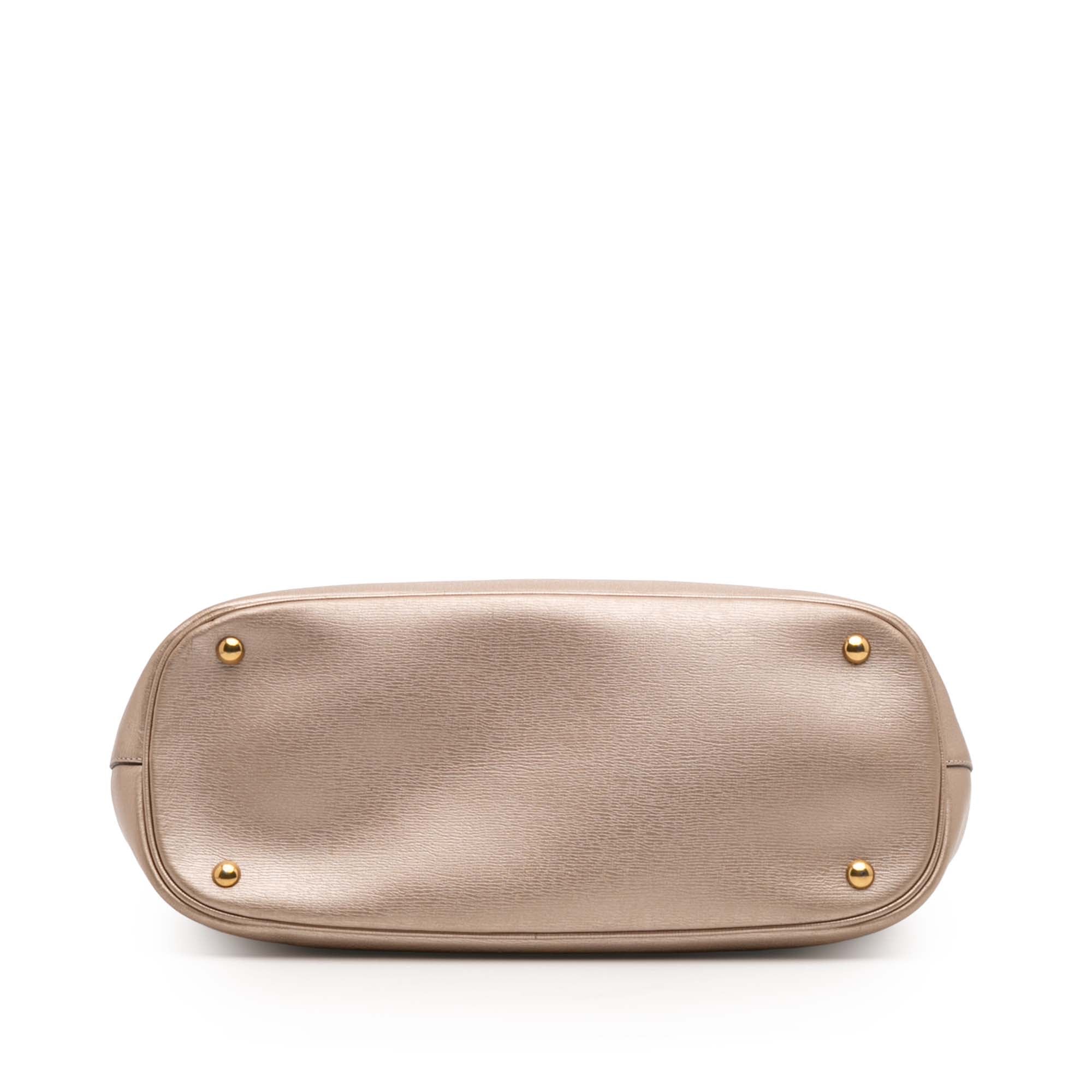 Leather Bright Bit Satchel