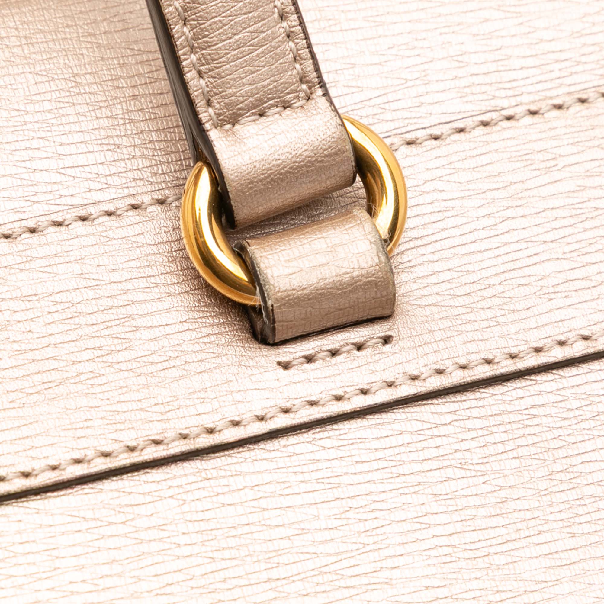 Leather Bright Bit Satchel