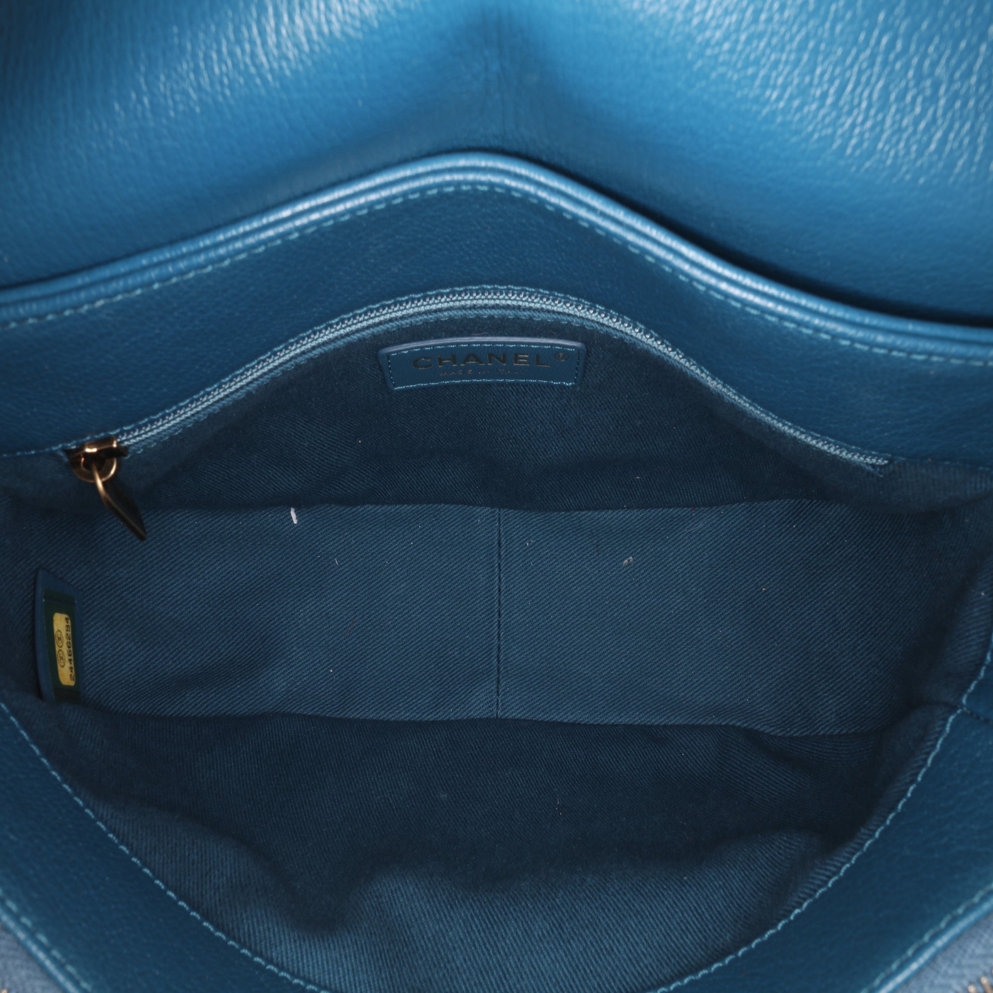 Medium Shiny Calfksin and Goatskin Coco Curve Flap