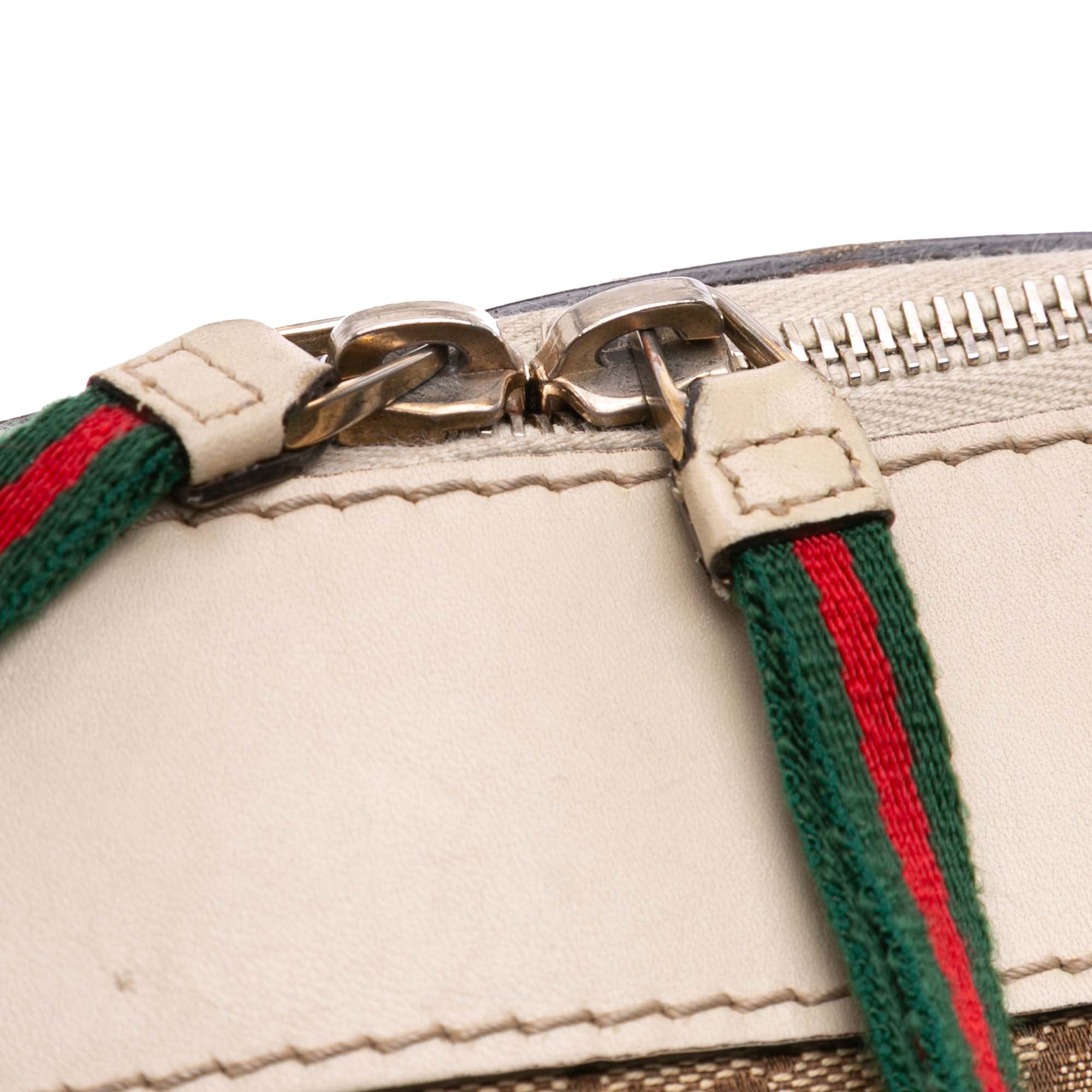 Small GG Canvas Web Mayfair Satchel