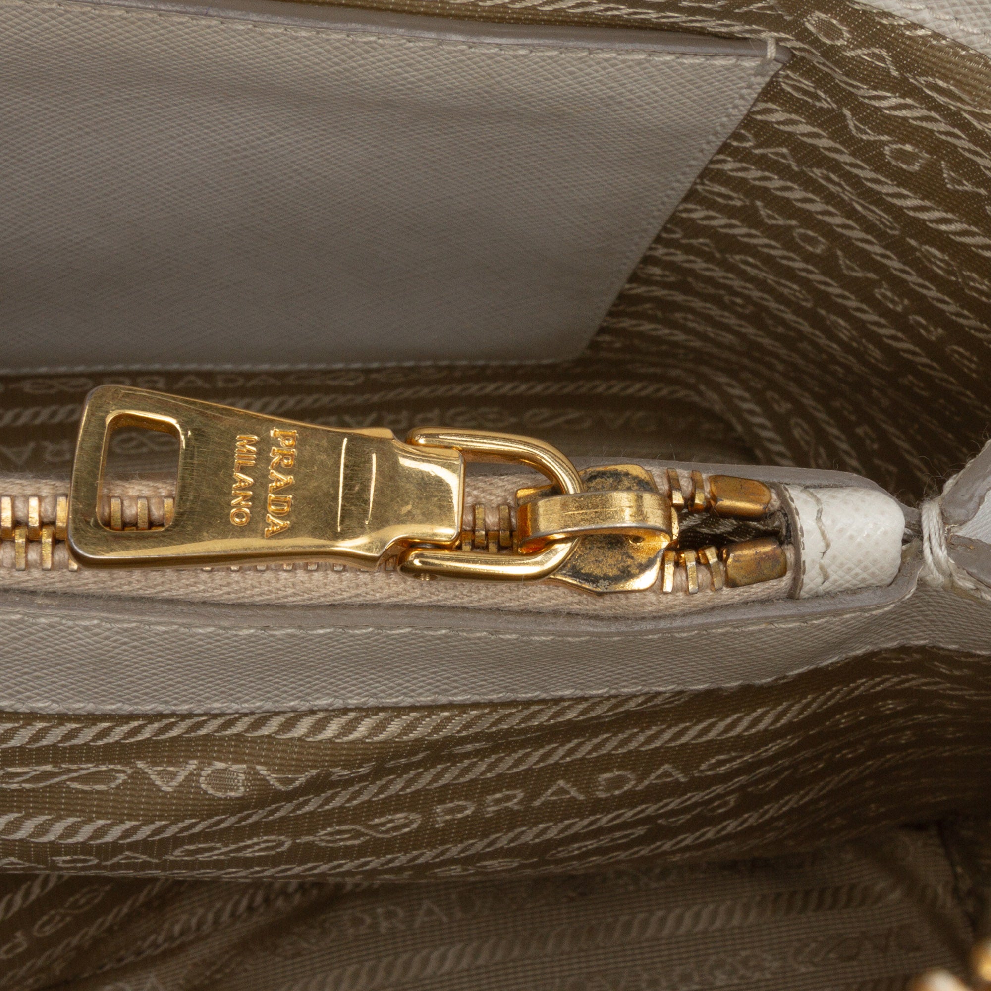 Medium Bicolor Saffiano Lux Promenade Satchel