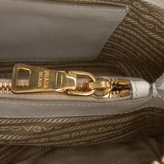 Medium Bicolor Saffiano Lux Promenade Satchel