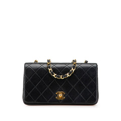 Mini CC Quilted Lambskin Full Flap