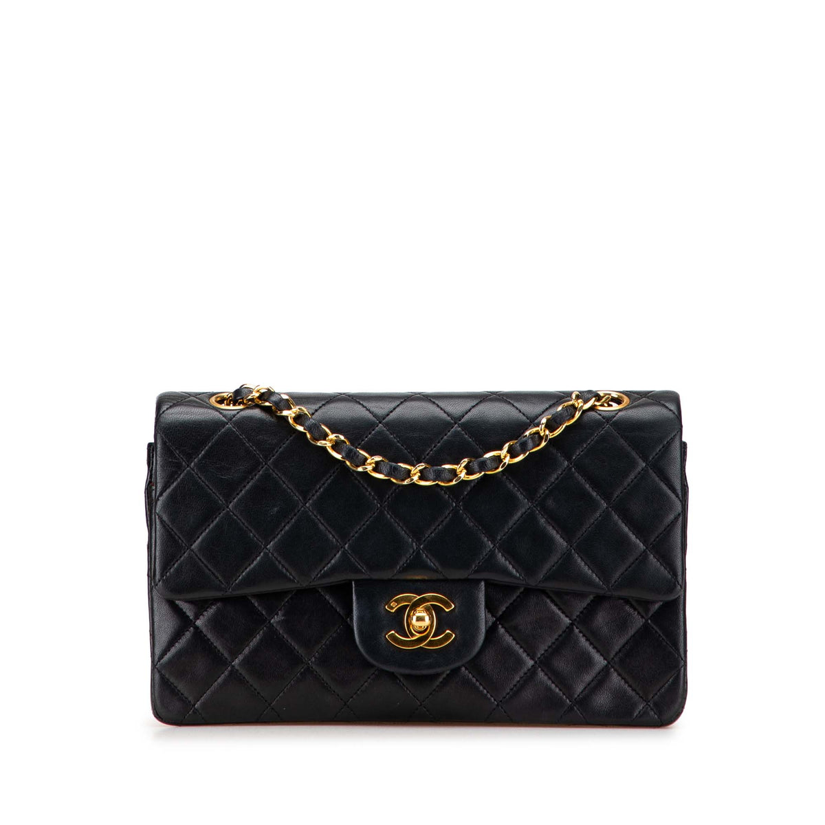Small Classic Lambskin Double Flap