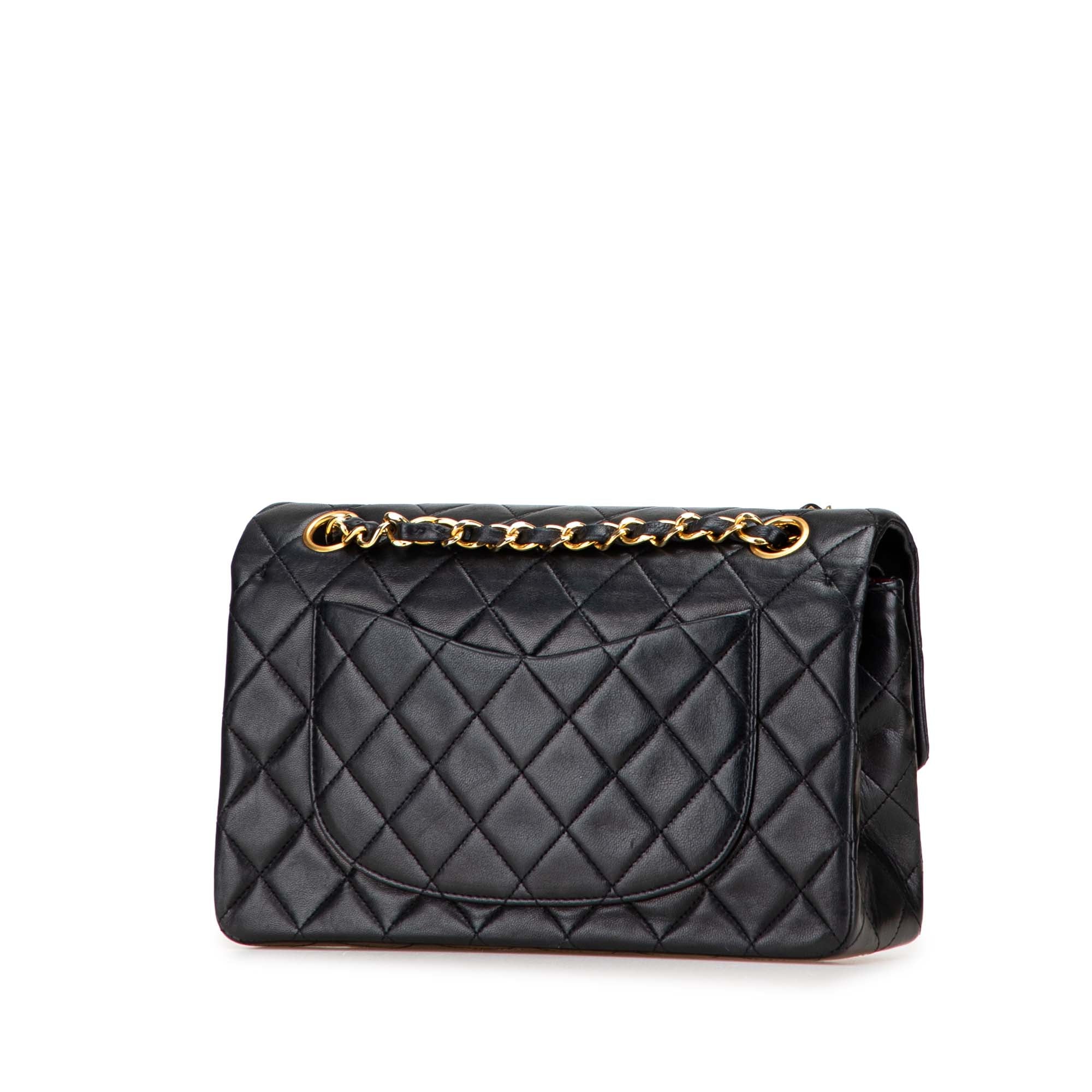 Small Classic Lambskin Double Flap