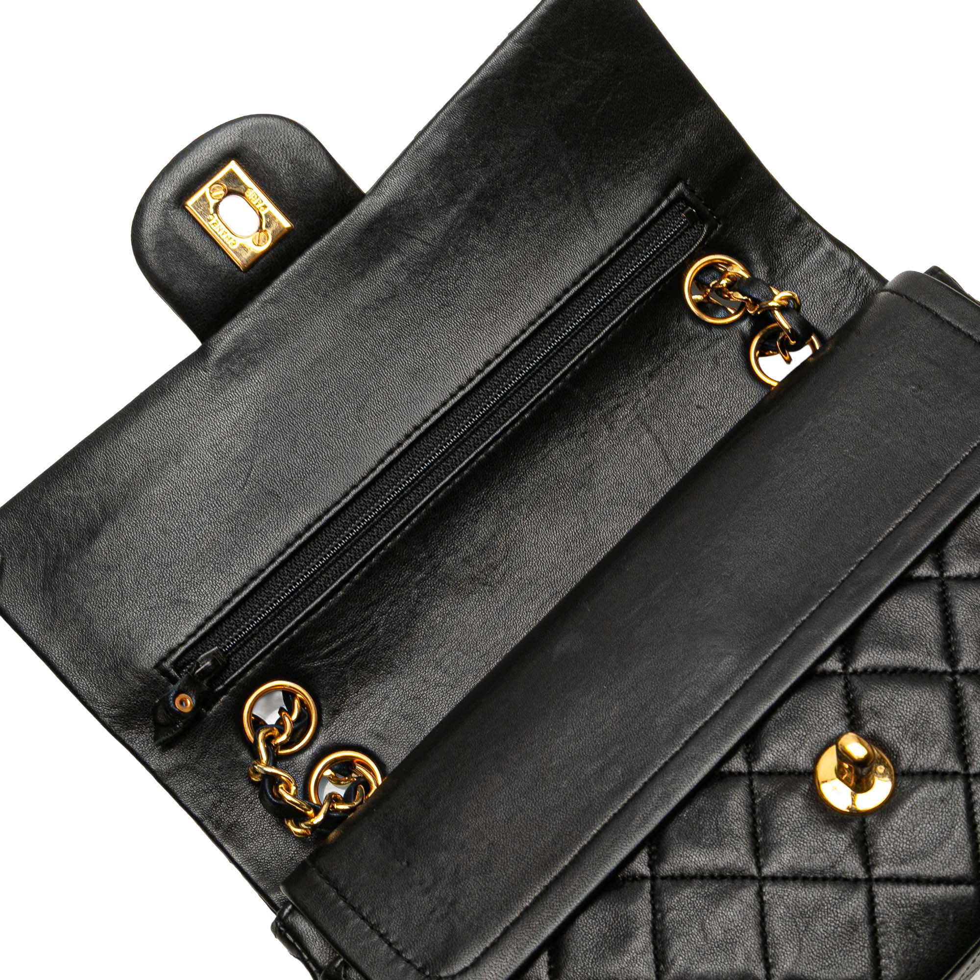 Small Classic Lambskin Double Flap