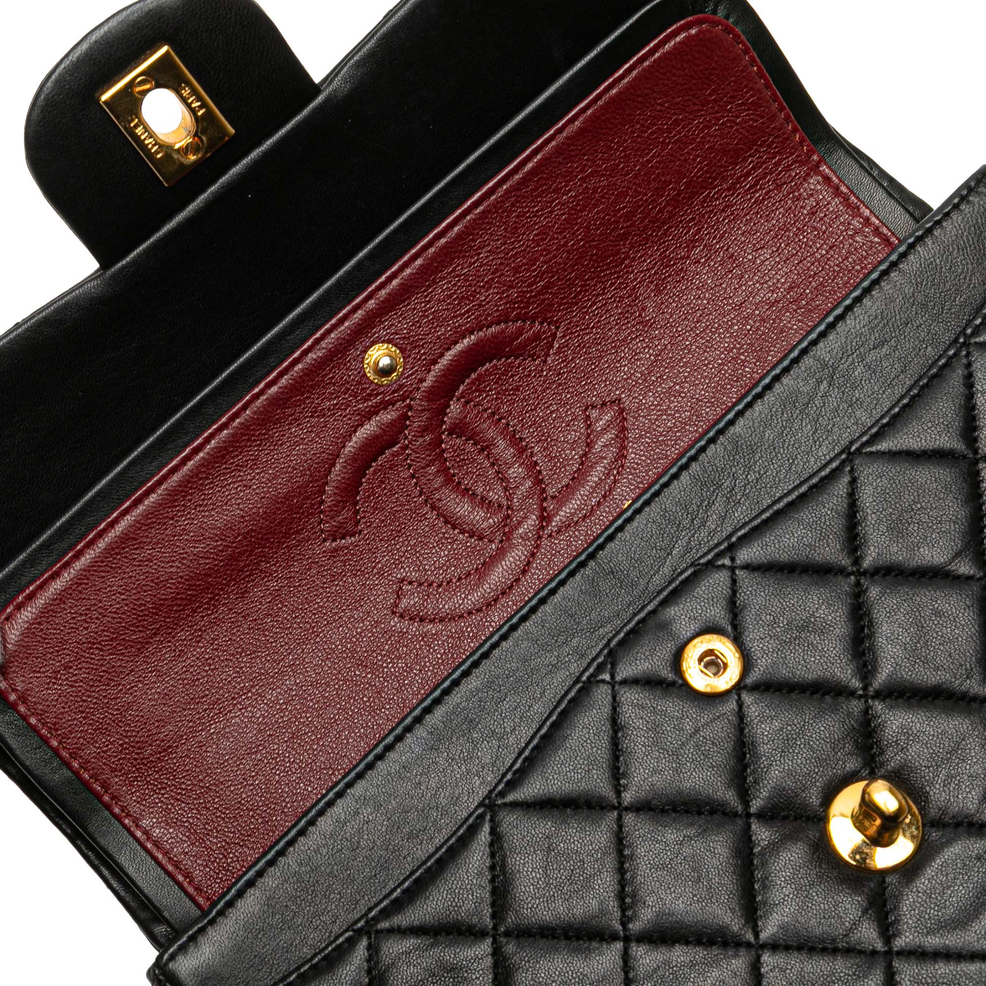 Small Classic Lambskin Double Flap