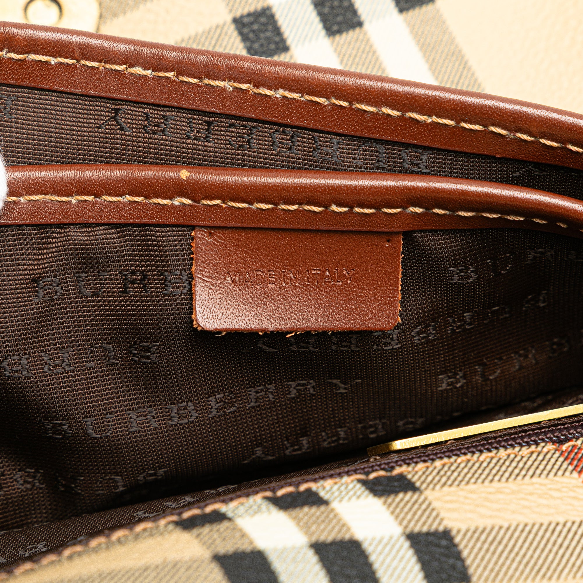 Haymarket Check Coated Canvas Crossbody