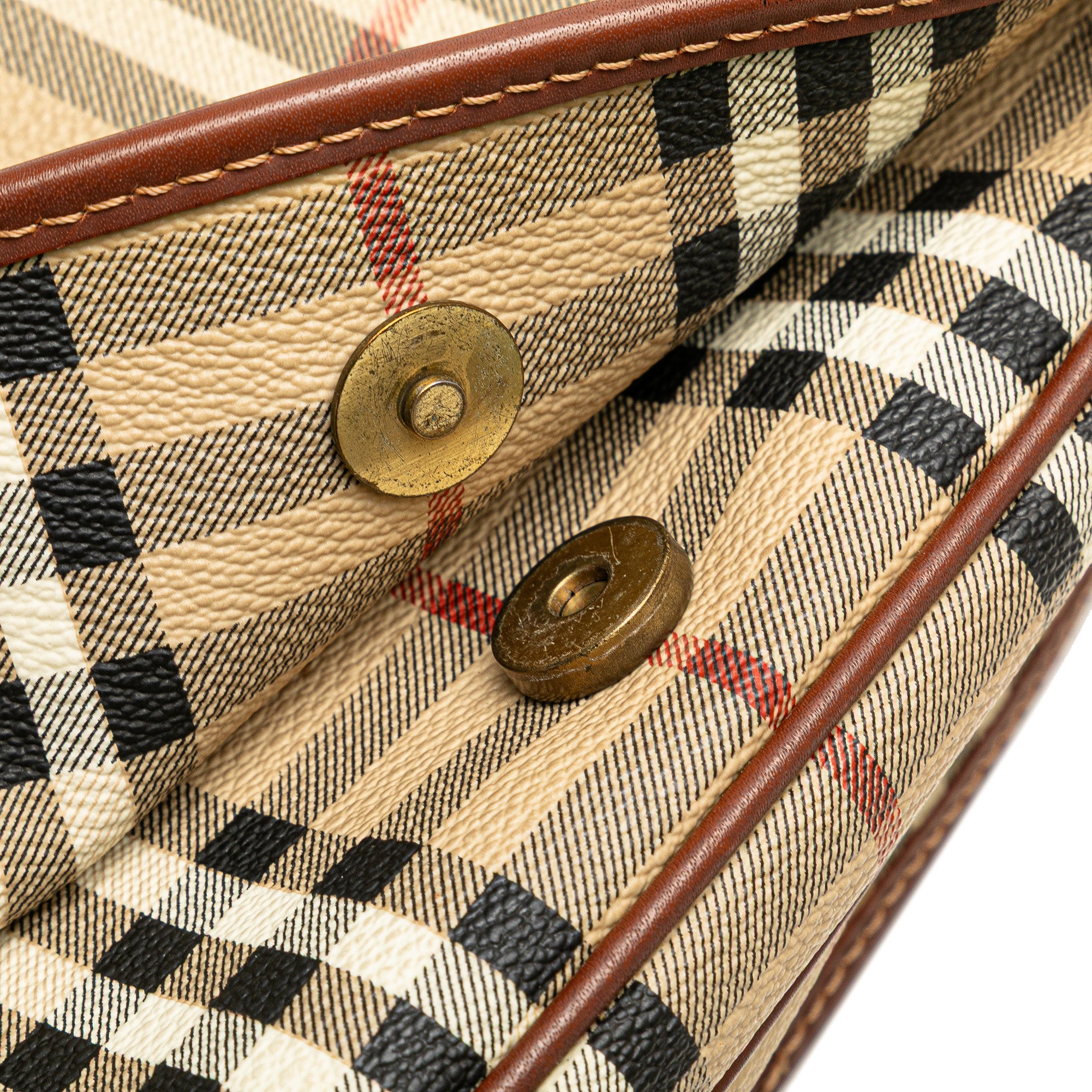 Haymarket Check Coated Canvas Crossbody