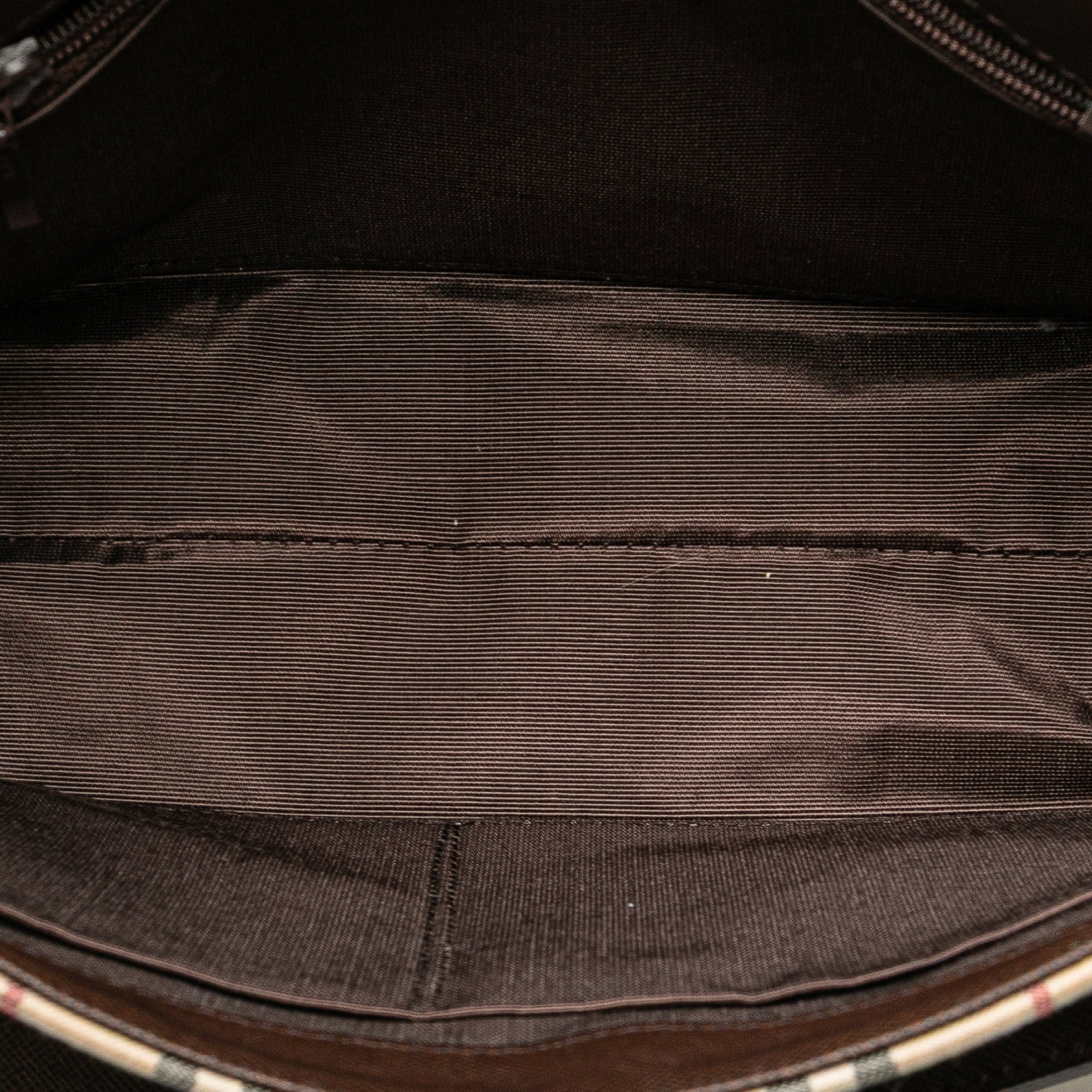 House Check Canvas Flap Shoulder Bag
