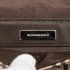 House Check Canvas Flap Shoulder Bag