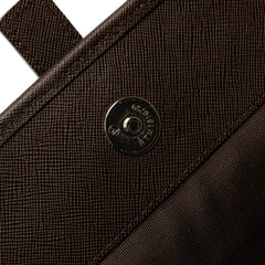 House Check Canvas Flap Shoulder Bag