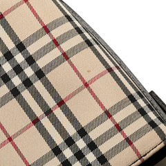 House Check Canvas Flap Shoulder Bag