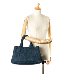 Denim Canapa Logo Satchel