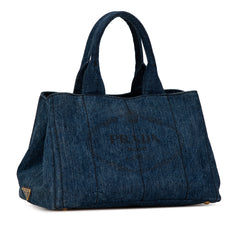 Denim Canapa Logo Satchel