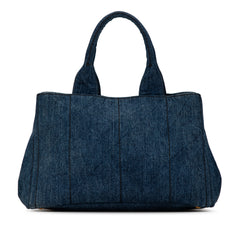 Denim Canapa Logo Satchel