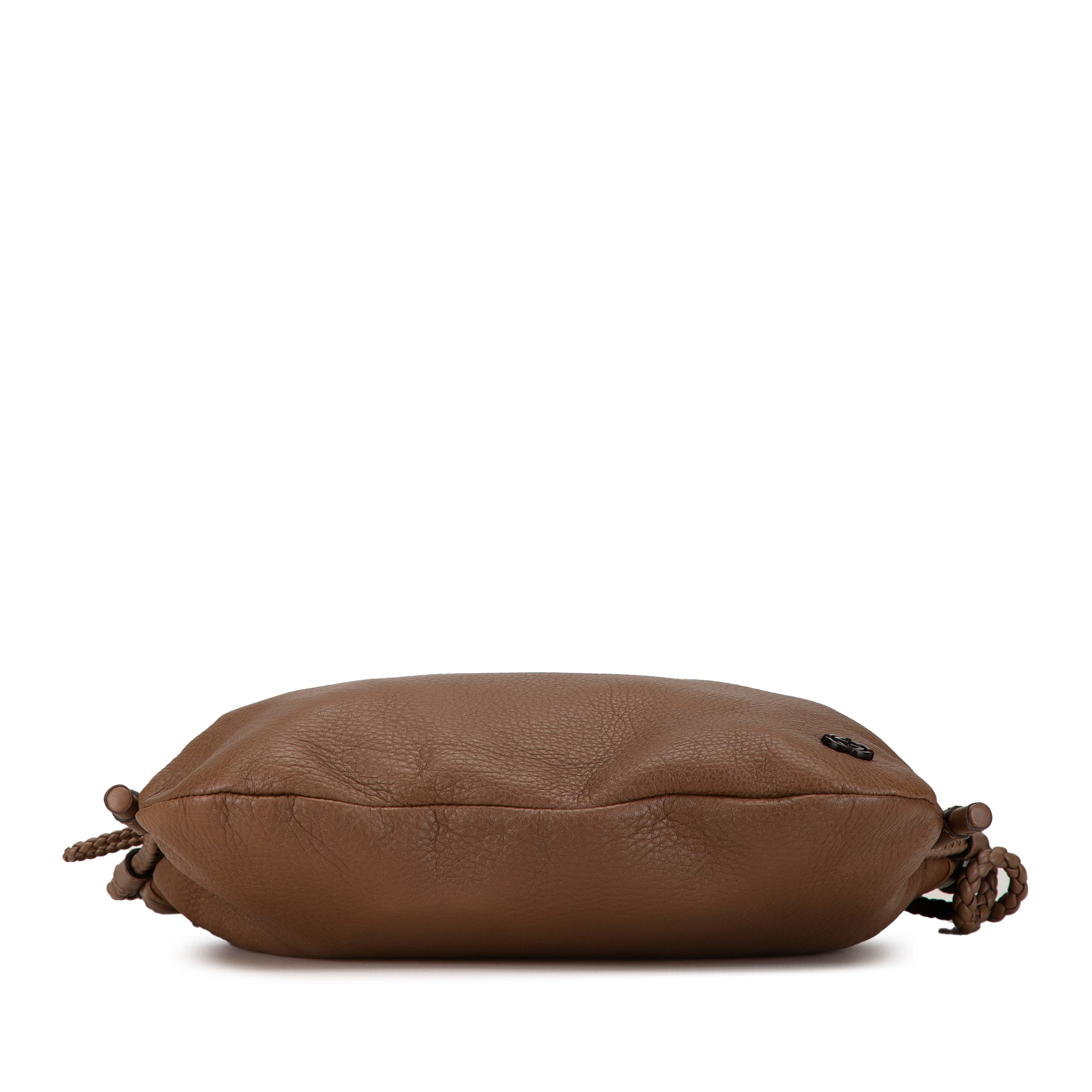 Medium Leather Interlocking G Braided Strap Crossbody