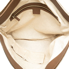 Medium Leather Interlocking G Braided Strap Crossbody