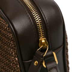 Woven Raffia and Leather Lou Camera Bag_8