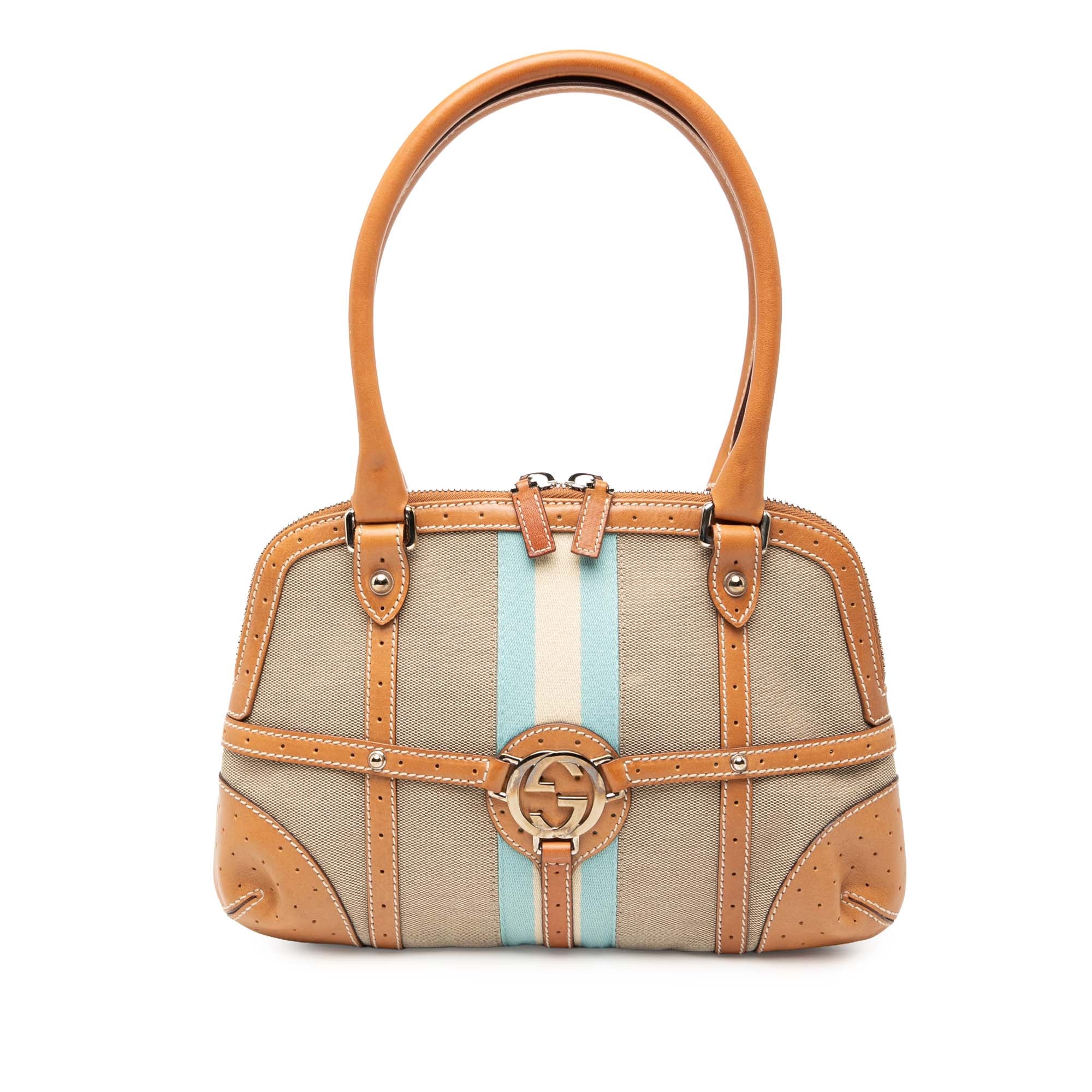 Canvas Web Reins Shoulder Bag