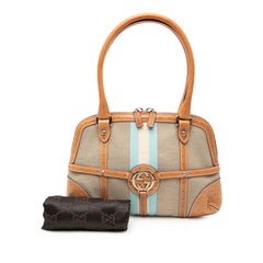 Canvas Web Reins Shoulder Bag