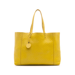 Leather Intrecciomirage Tote
