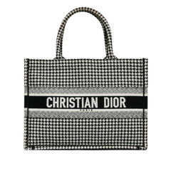 Medium Houndstooth Book Tote