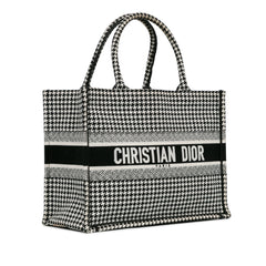 Medium Houndstooth Book Tote