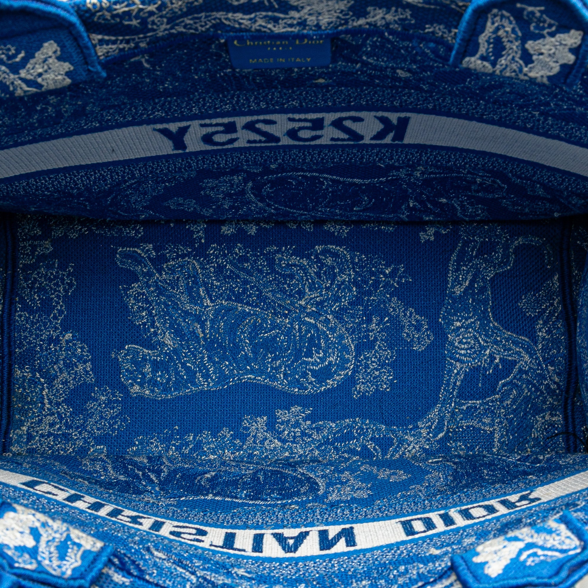 Medium Canvas Embroidered Dioriviera Toile De Jouy Book Tote