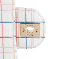 Mini Rectangular Classic Printed Calfskin Single Flap